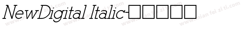 NewDigital Italic字体转换